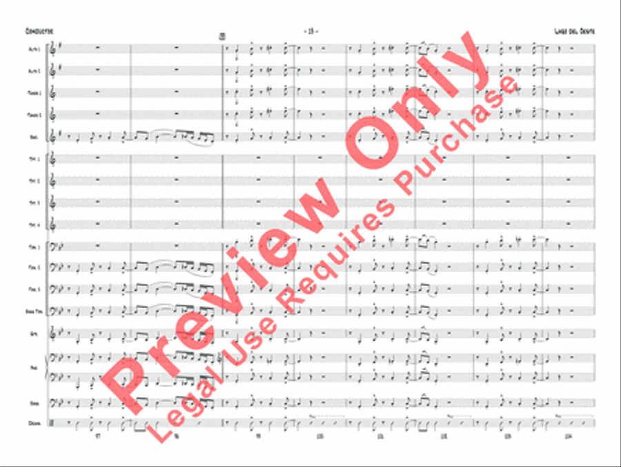 Lago del oeste Jazz Ensemble scores gallery preview page 16