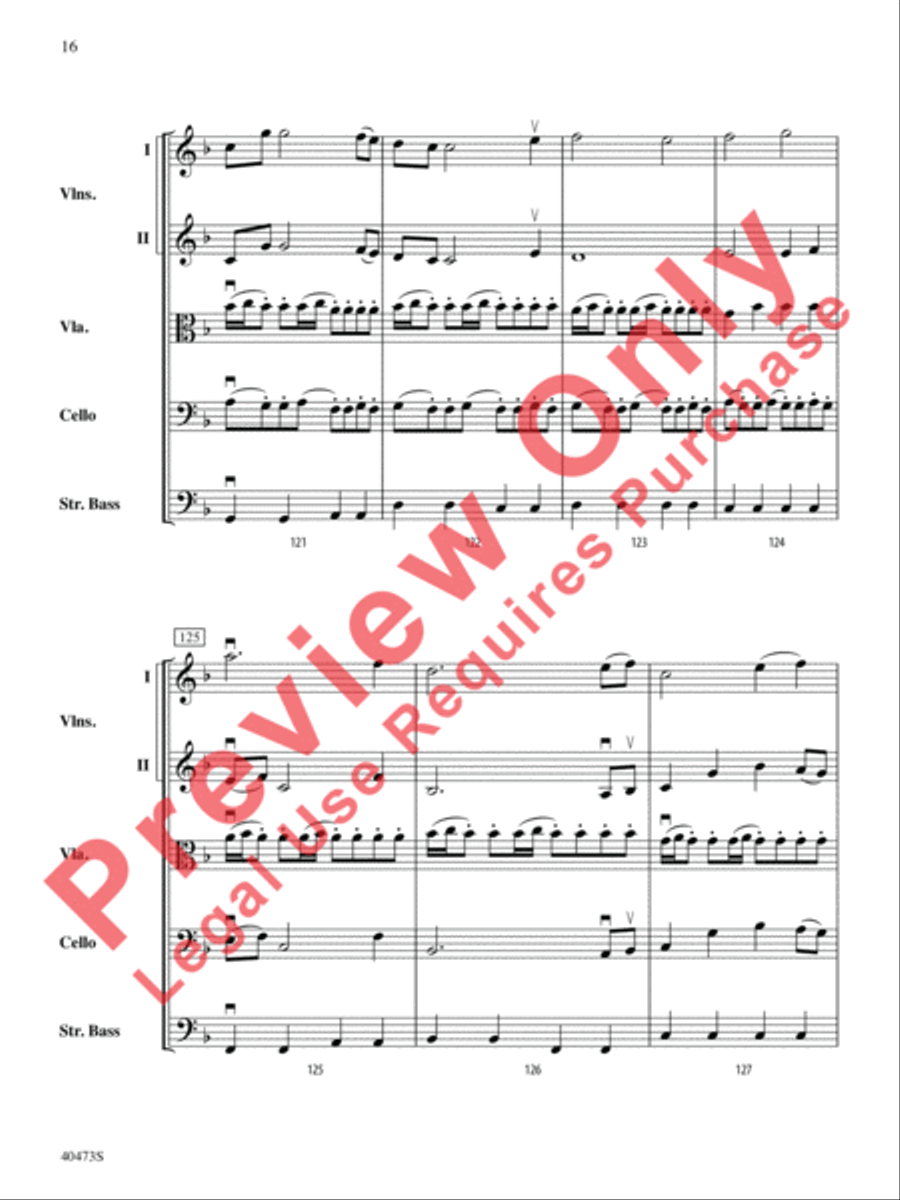 Across the Wind String Orchestra scores gallery preview page 17