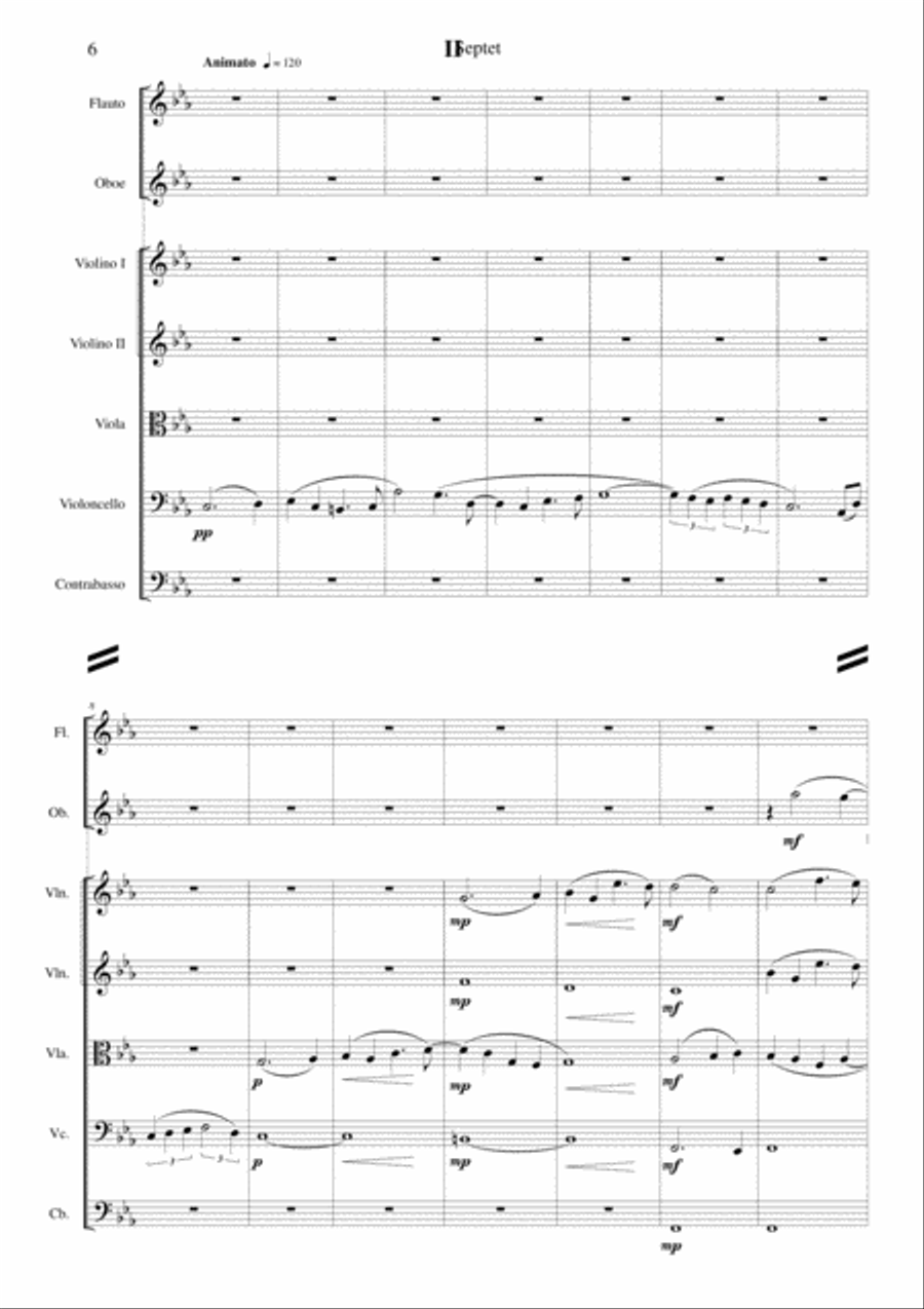Septet Small Ensemble scores gallery preview page 6