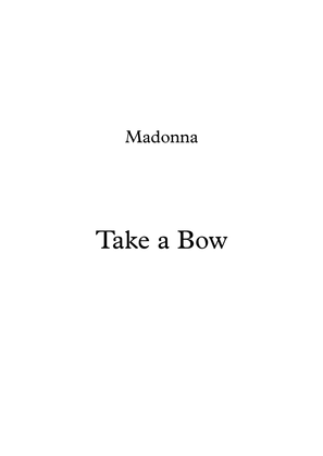 Book cover for Take A Bow