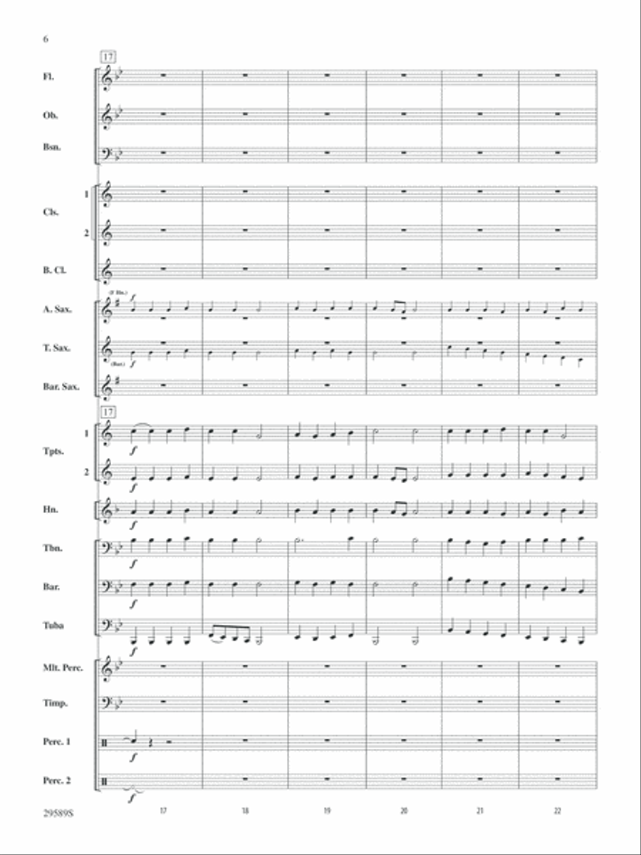 Holiday Carol Collage: Score Concert Band scores gallery preview page 6