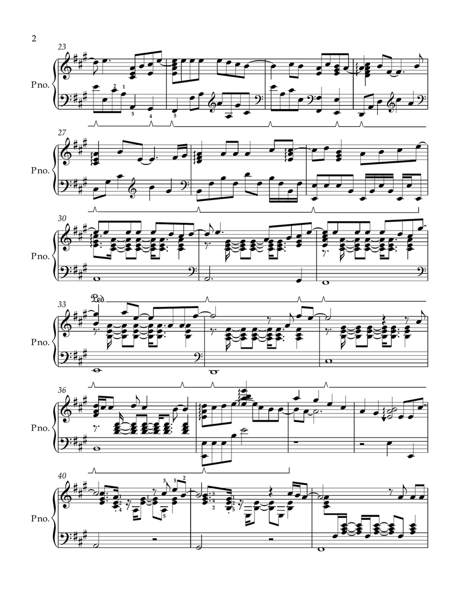 HOPE OST A Chance To Love Piano Arrangemment Piano Solo scores gallery preview page 2