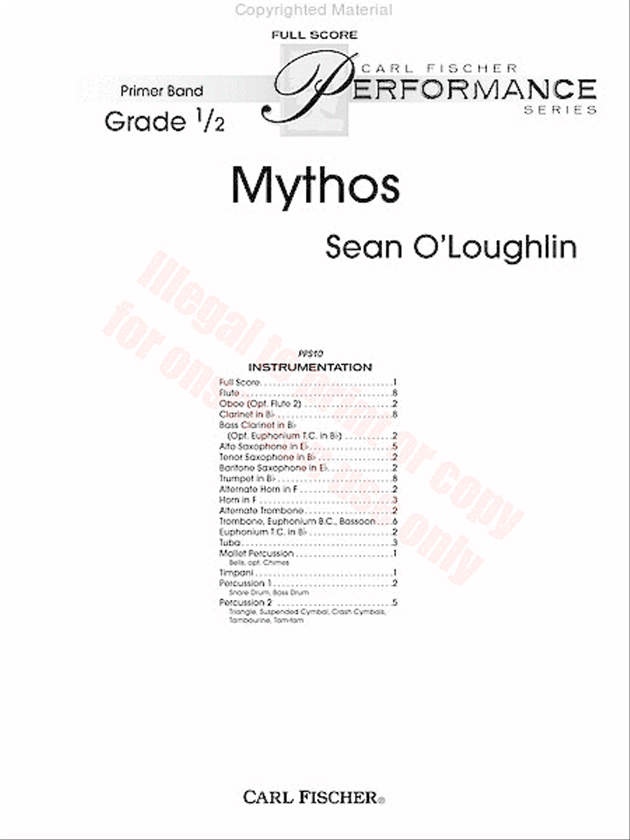 Mythos Concert Band scores gallery preview page 2