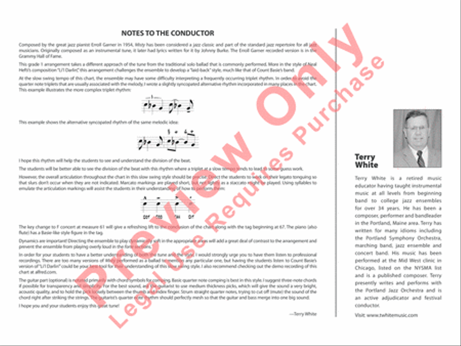 Misty Misty Jazz Ensemble scores gallery preview page 3
