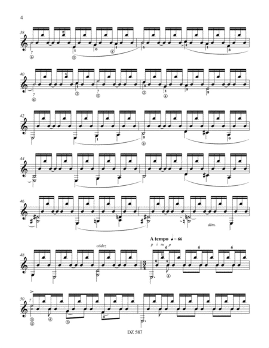 Réminiscences Classical Guitar scores gallery preview page 4