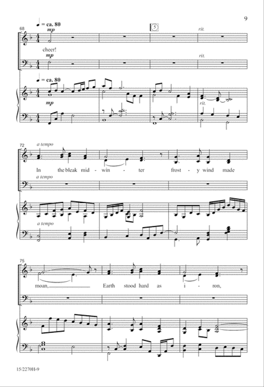 Here We Come A-Caroling! Here We Come A-Caroling! 4-Part scores gallery preview page 9