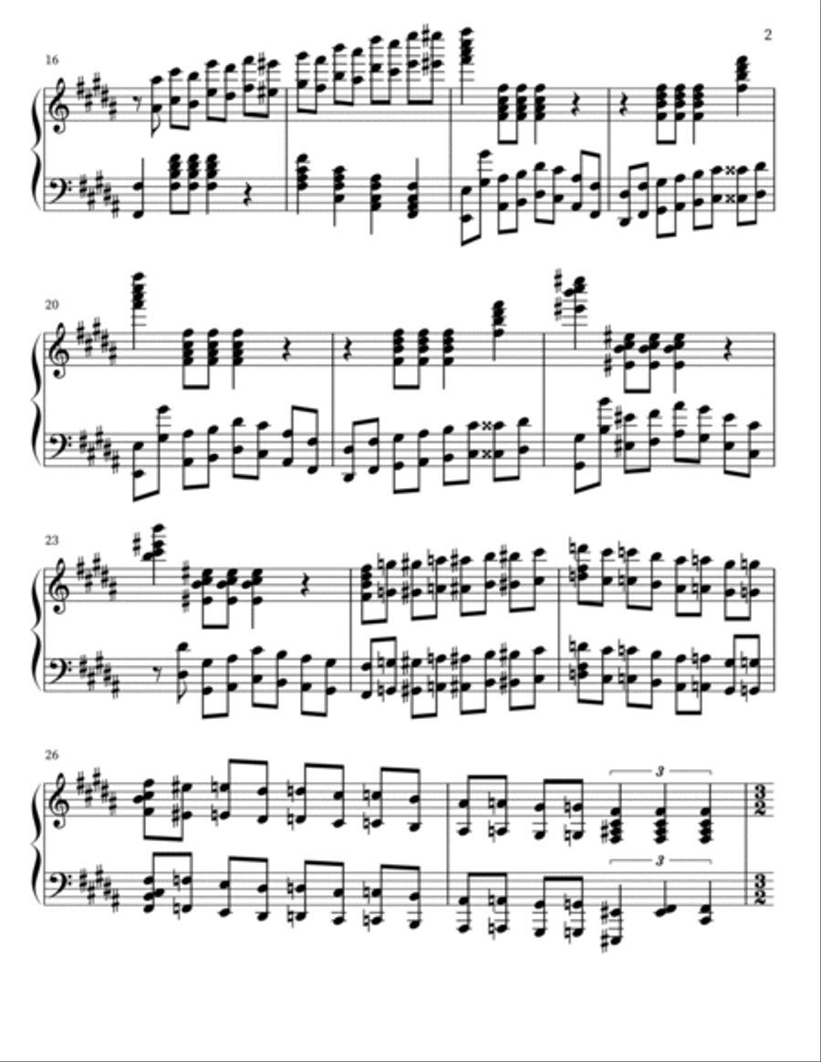 SONATA IN B*ST MAJOR Piano scores gallery preview page 2