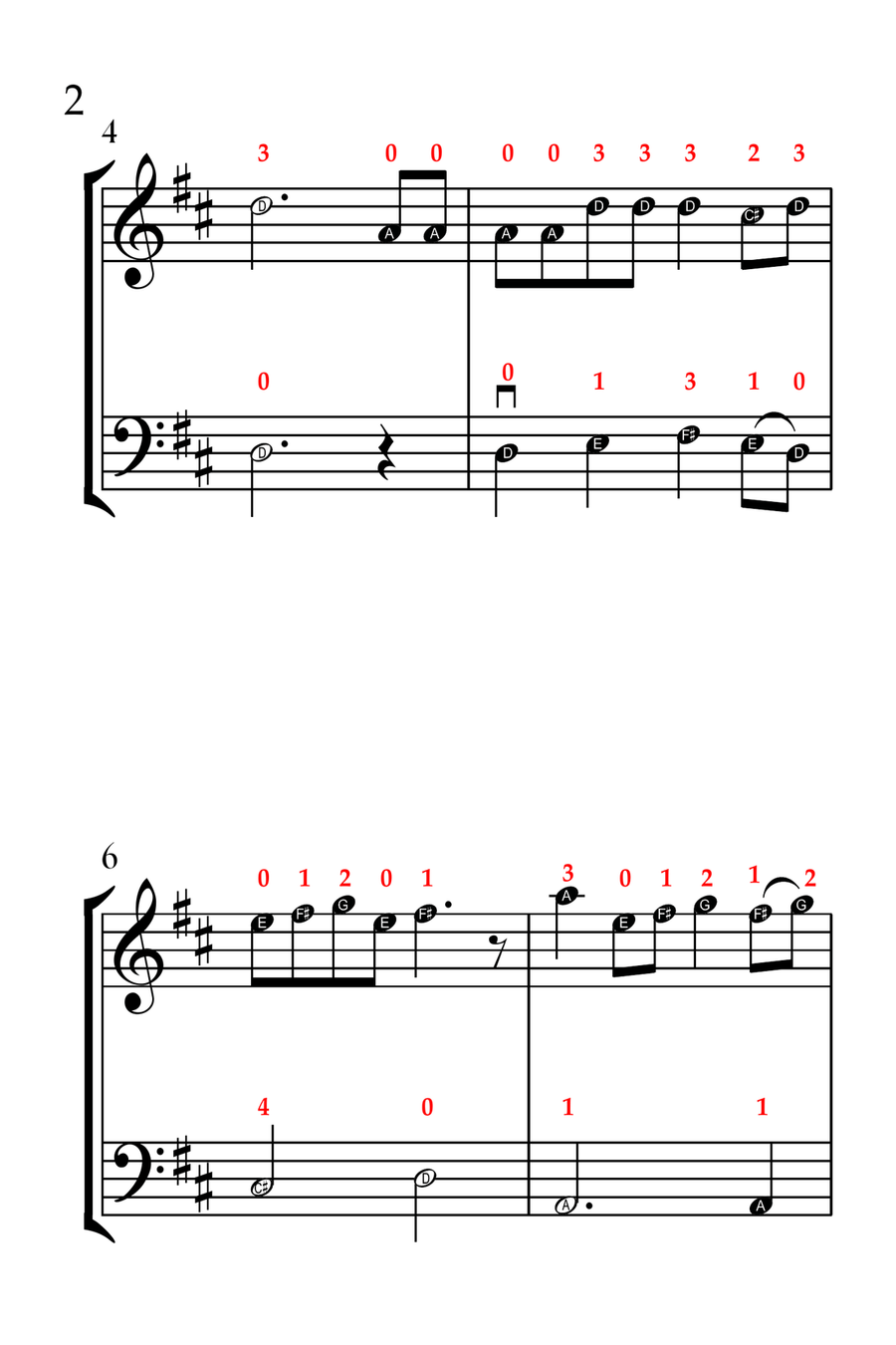 The Twelve Days of Christmas (VIOLIN AND CELLO - EASY LEVEL) String Duet scores gallery preview page 3