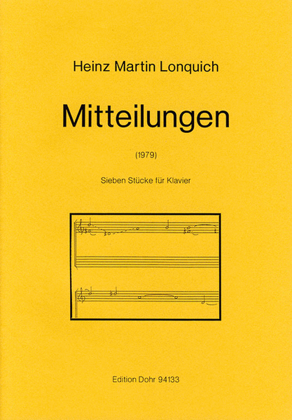 Mitteilungen (1979) -Sieben Stücke für Klavier-