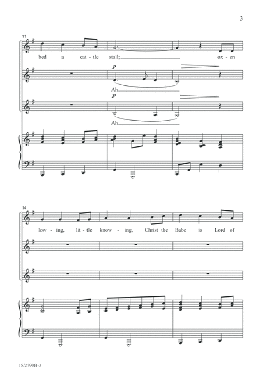 Infant Holy Infant Holy SSA scores gallery preview page 4