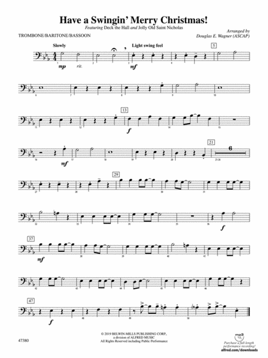 Have a Swingin' Merry Christmas!: 1st Trombone