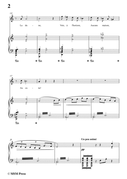 Bizet-La Chanson du Fou in a minor,for voice and piano image number null