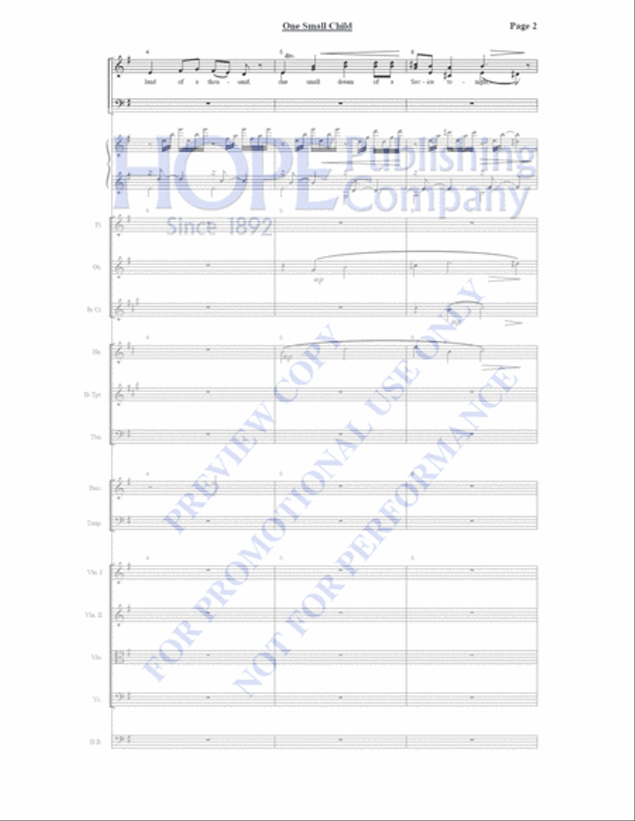One Small Child Orchestra scores gallery preview page 3