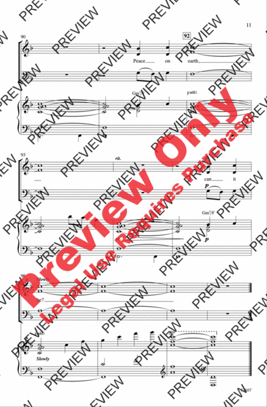 The Little Drummer Boy / Peace on Earth 3-Part scores gallery preview page 11