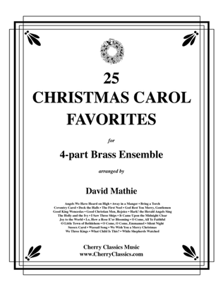 25 Christmas Carol Favorites for 4-part Brass Ensemble