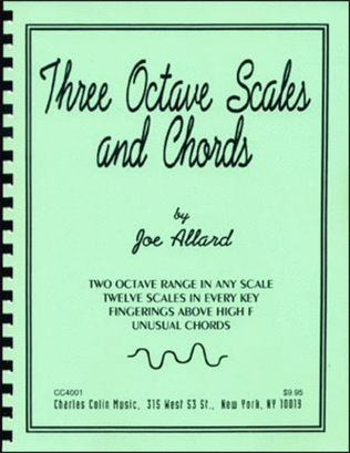 Book cover for Three Octave Scales and Chords
