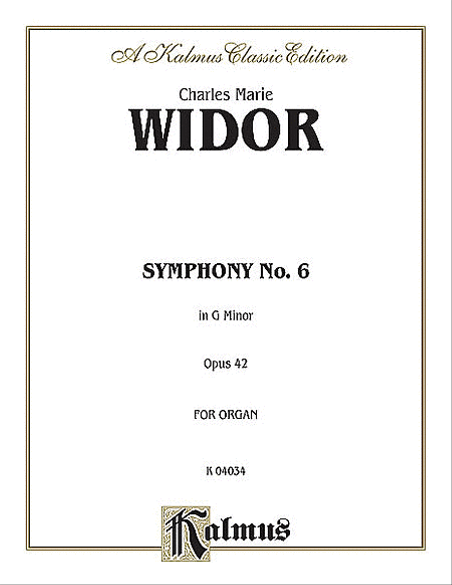 Symphony VI in G Minor, Op. 42