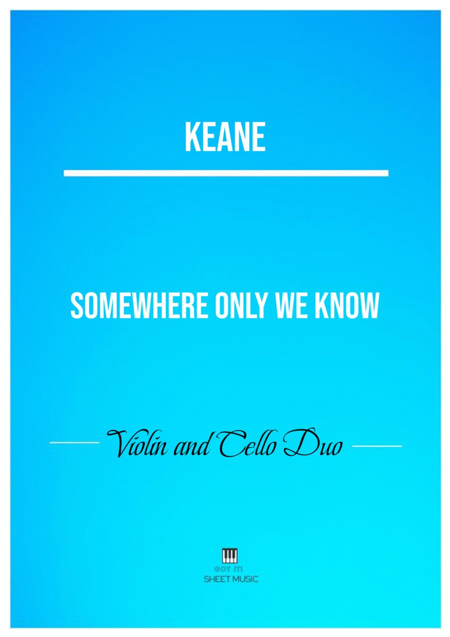 Somewhere Only We Know Somewhere Only We Know String Duet scores gallery preview page 1