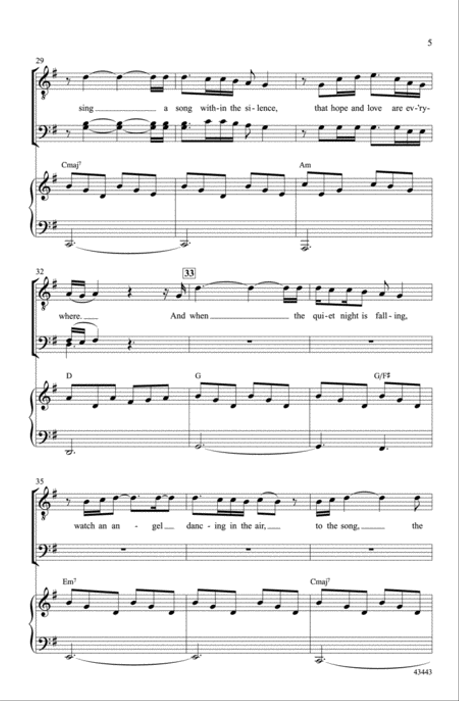 December Prayer December Prayer Choir scores gallery preview page 4