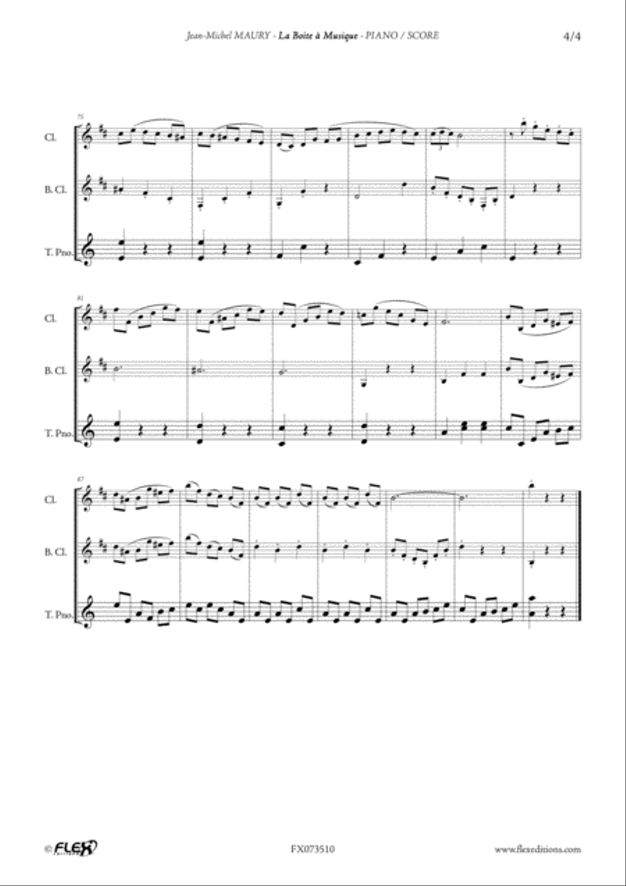 La Boite a Musique B-Flat Clarinet scores gallery preview page 5