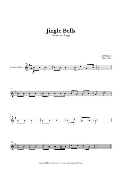 Jingle Bells for Easy Clarinet Solo image number null