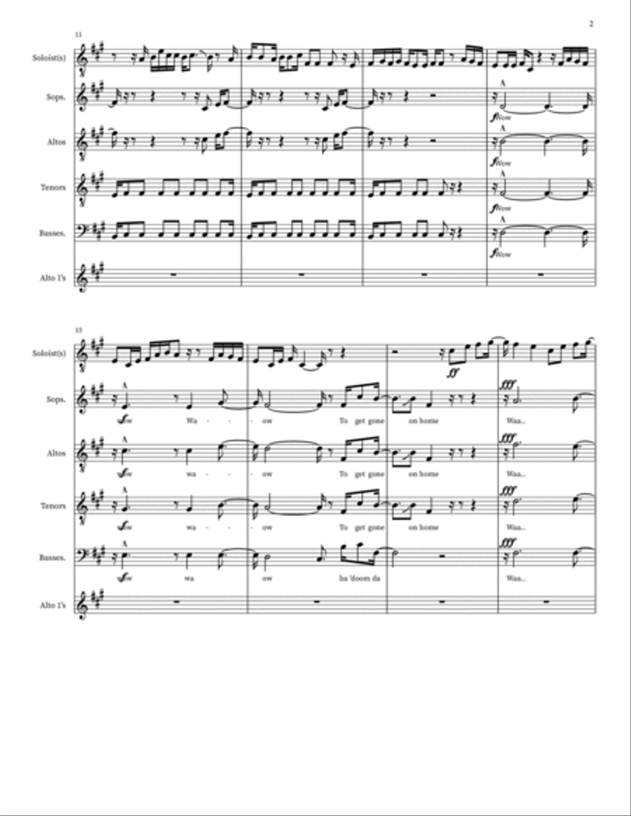 G Train 4-Part scores gallery preview page 2