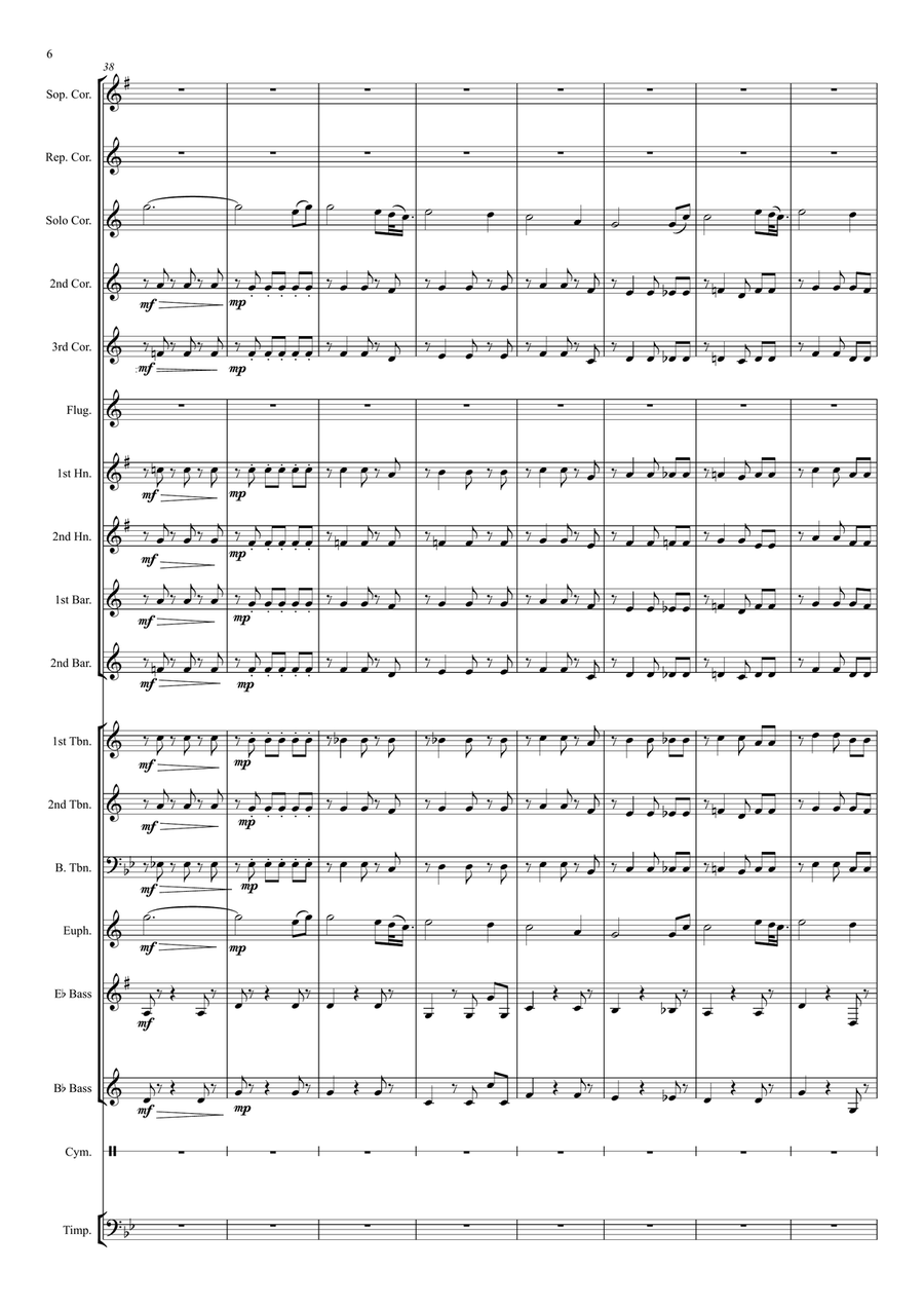 Amazing Grace Brass Ensemble scores gallery preview page 6