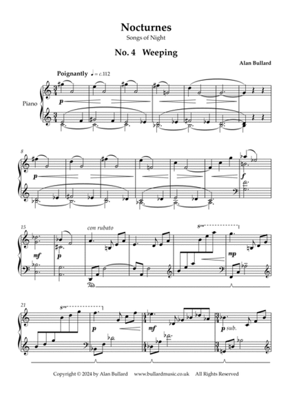 Nocturne no. 4 - Weeping (piano solo) image number null
