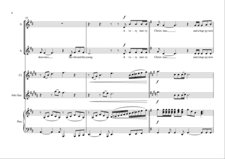 Happy Xmas (war Is Over) Alto Saxophone scores gallery preview page 4