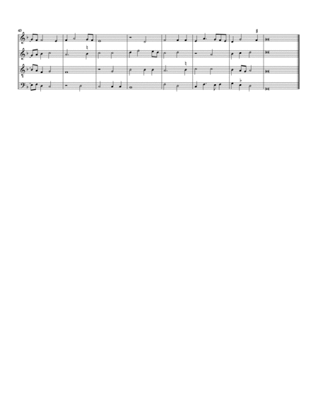 16. Helogierons nous (arrangement for 4 recorders)