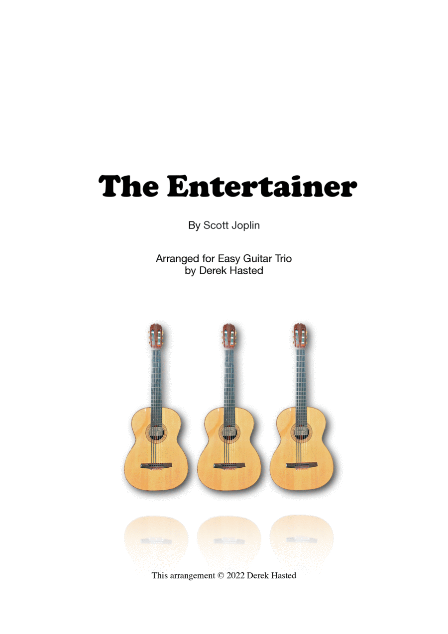 The Entertainer Scott Joplin Easy Guitar Trio by Scott Joplin