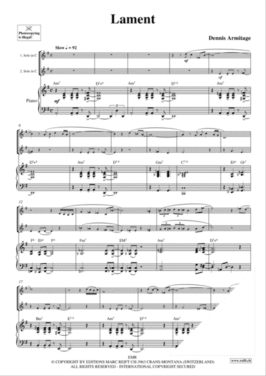 Ballad Clarinet scores gallery preview page 3