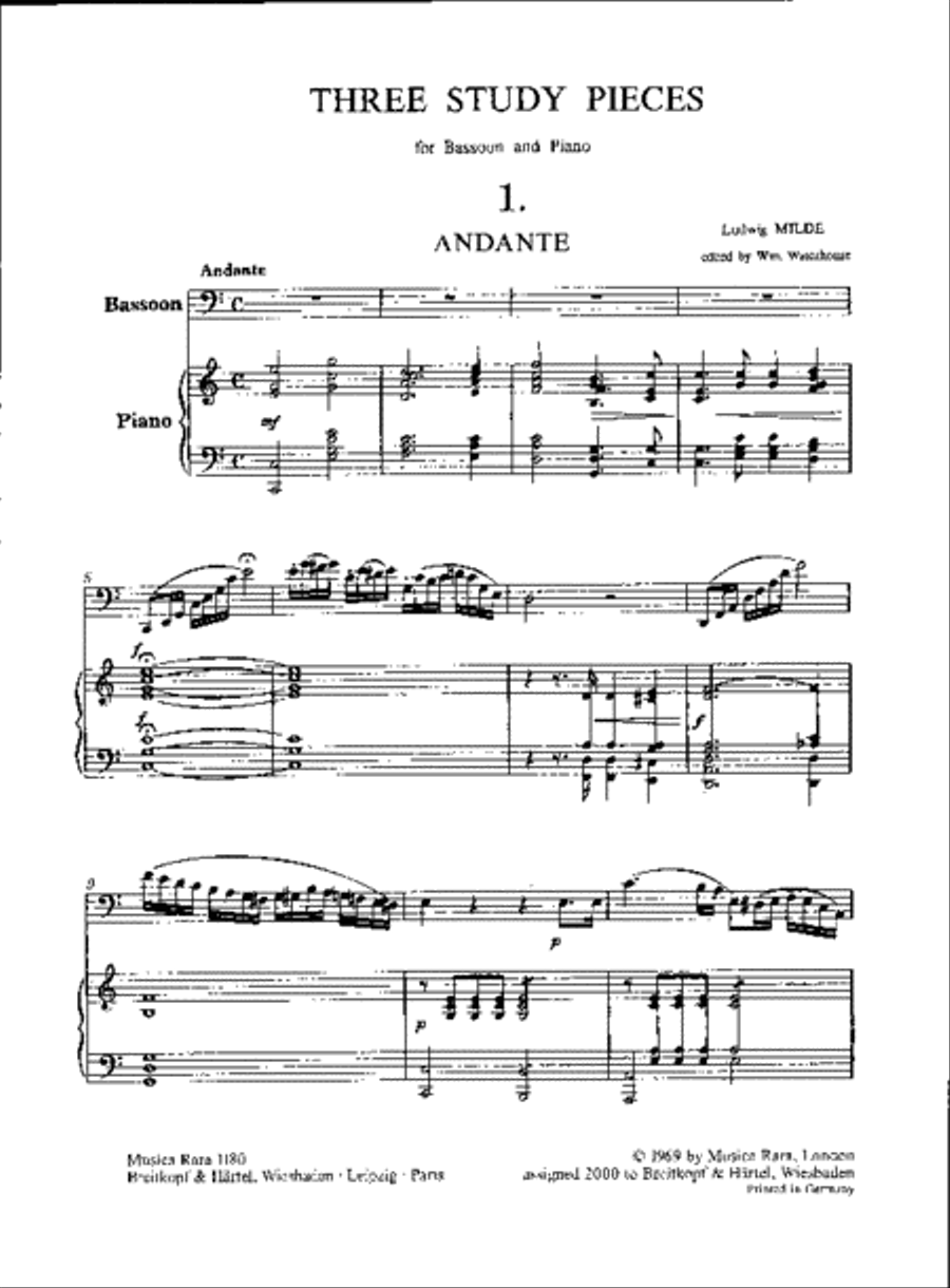 3 Study Pieces 3 Study Pieces Bassoon Solo scores gallery preview page 2