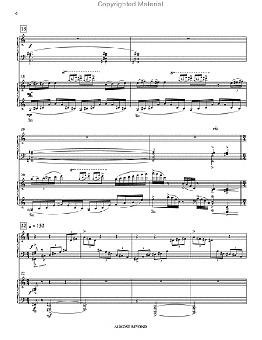 Almost Beyond (score & parts) Piano Accompaniment scores gallery preview page 5