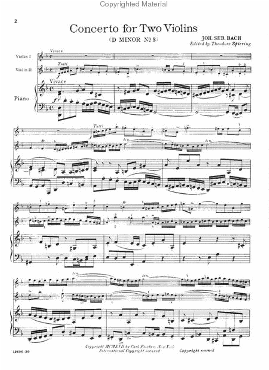 Concerto No. 3 in D Minor Violin scores gallery preview page 2