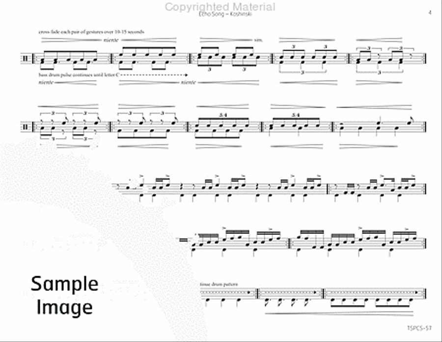 Echo Song Percussion scores gallery preview page 8