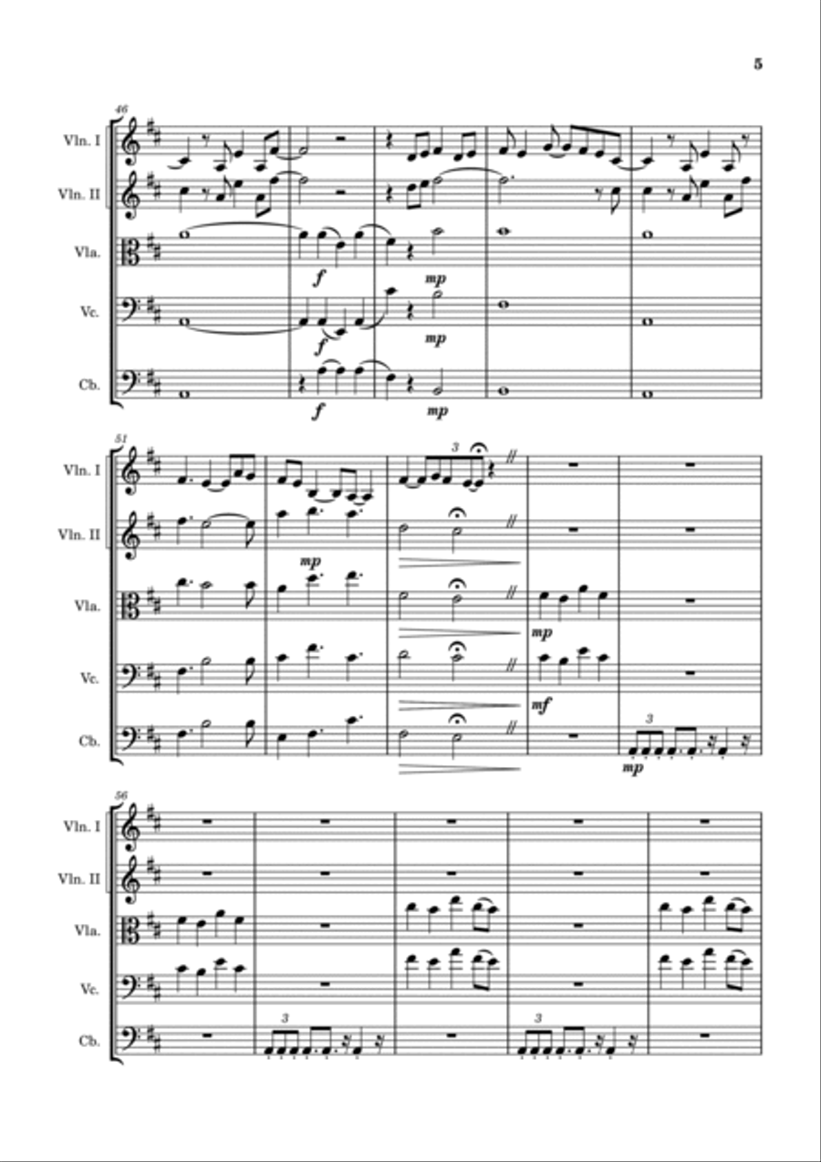 Older And Taller String Quintet scores gallery preview page 5