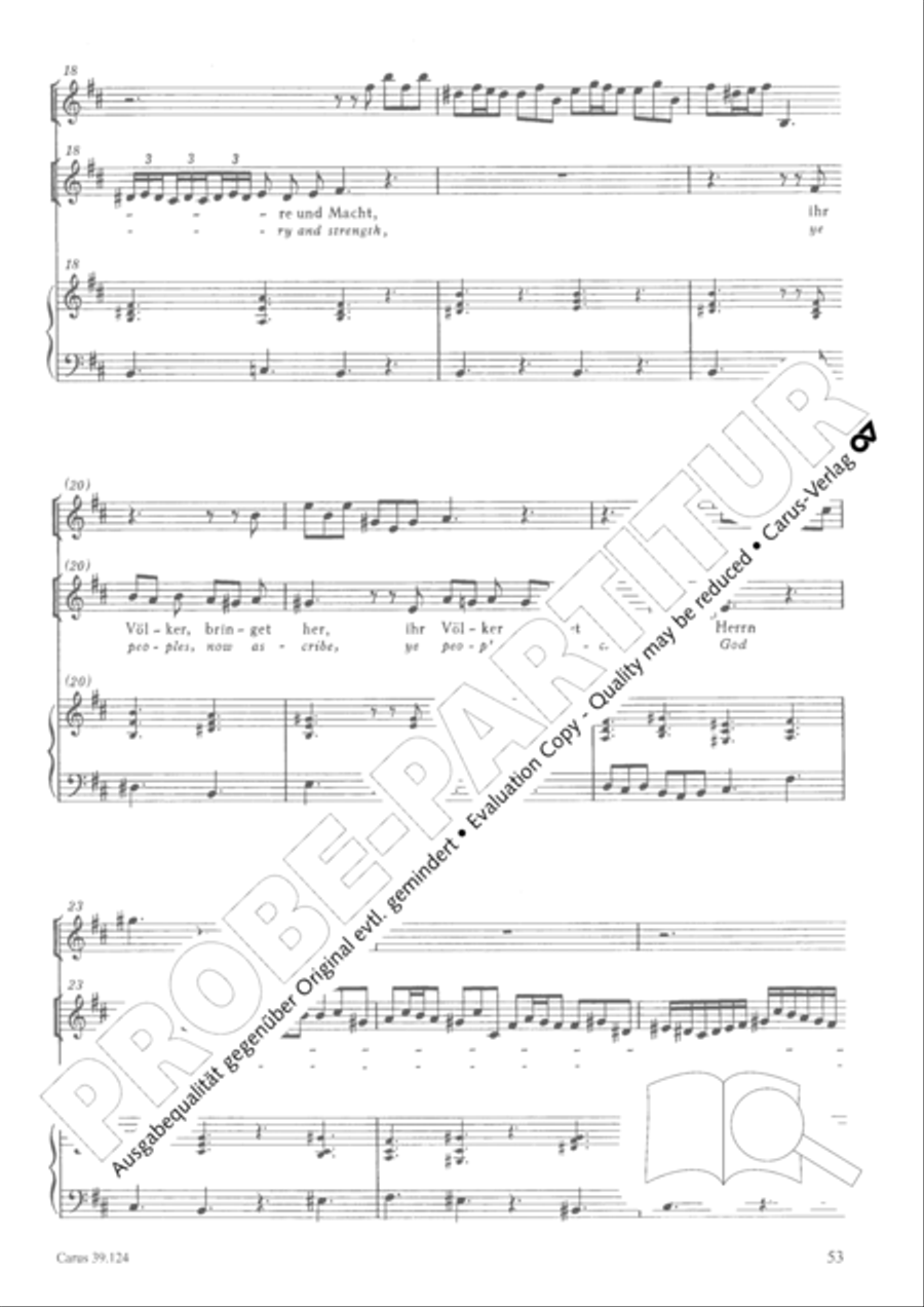 Sing to the Lord a new song (Singet dem Herrn ein neues Lied) 4-Part scores gallery preview page 54
