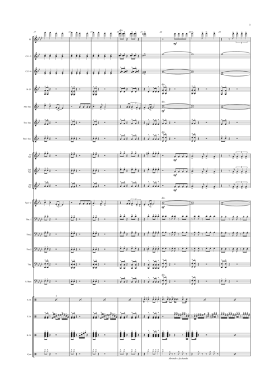 No Easy Way Out Marching Band scores gallery preview page 3