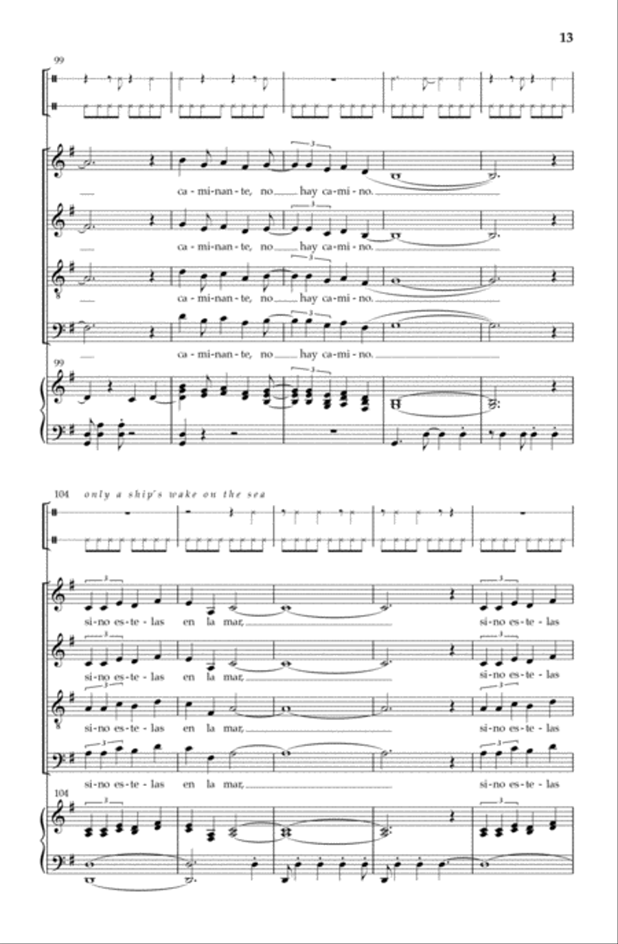 Caminante 4-Part scores gallery preview page 12