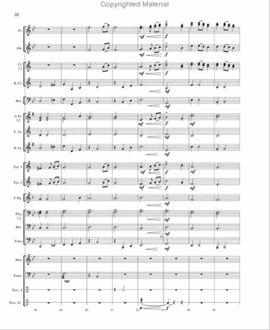 Flight From the Hills Concert Band scores gallery preview page 9