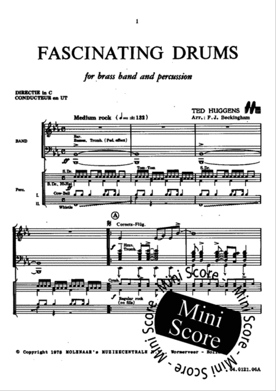 Fascinating Drums / Pavane In Blue Brass Band scores gallery preview page 5