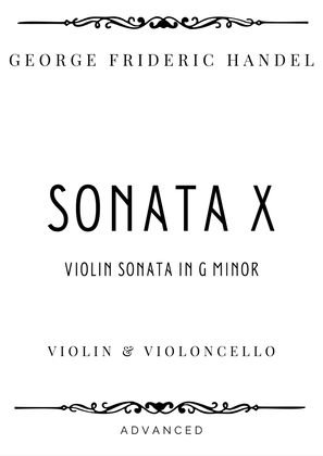 Book cover for Handel - Violin Sonata in G minor 'Sonata X' for Violin & Cello - Advanced