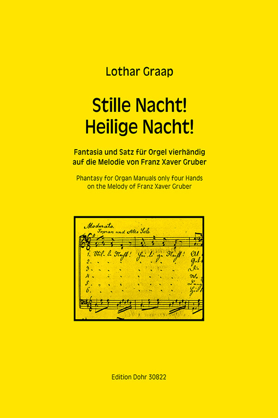 Stille Nacht! Heilige Nacht! für Orgel vierhändig -Fantasia und Satz über die Melodie von Franz Xaver Gruber- Score scores gallery preview page 1