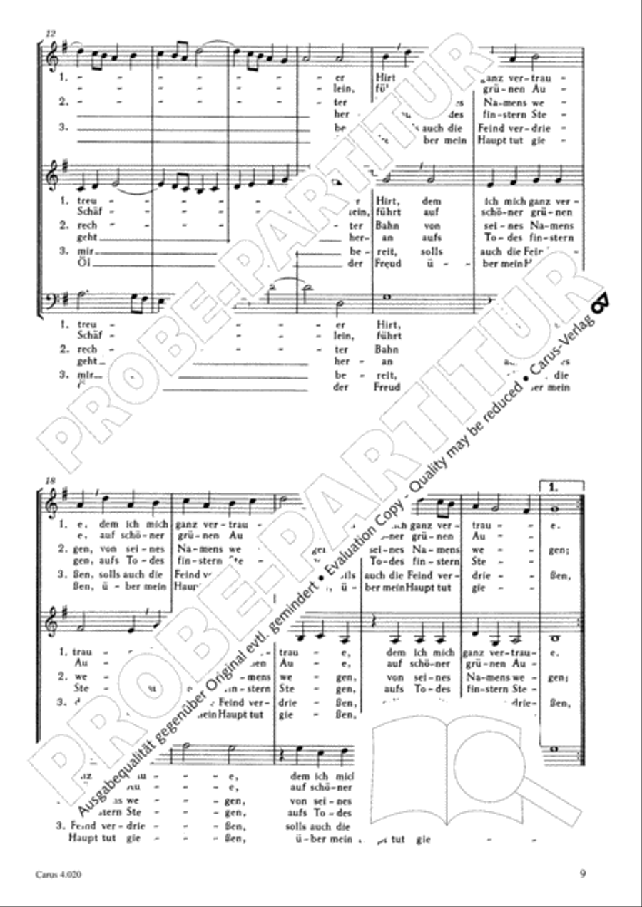 Calvisius: Tricinia. Psalmen und Motetten zu drei Stimmen Choir scores gallery preview page 10