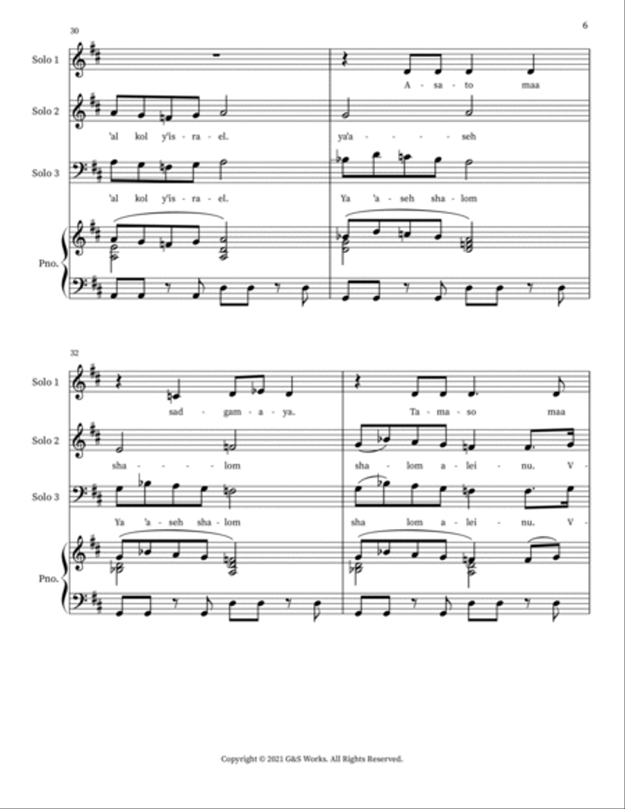 Prayer 4-Part scores gallery preview page 6