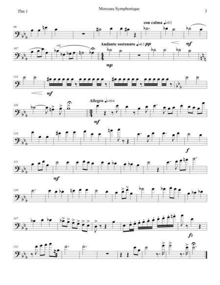 Low Brass Morceau Symphonique-All Parts and Solo Part