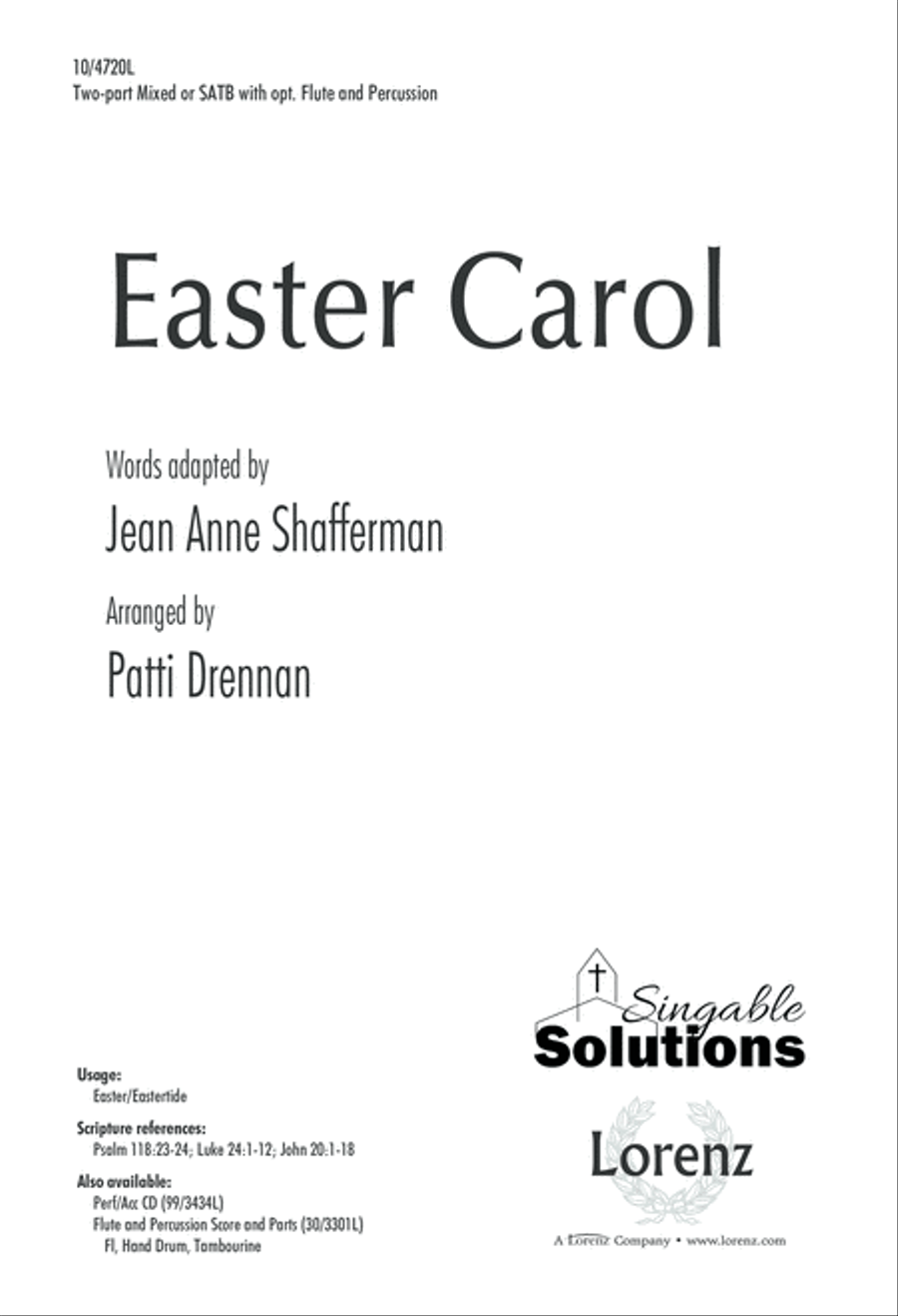 Easter Carol Easter Carol 2-Part scores gallery preview page 1