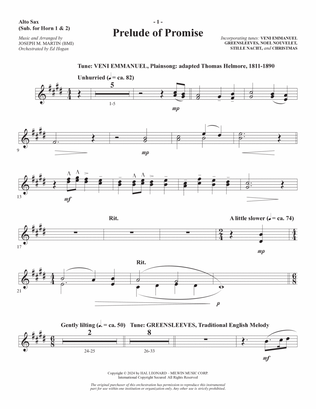The Star Arising (A Cantata For Christmas) - Alto Sax (sub. Horn)