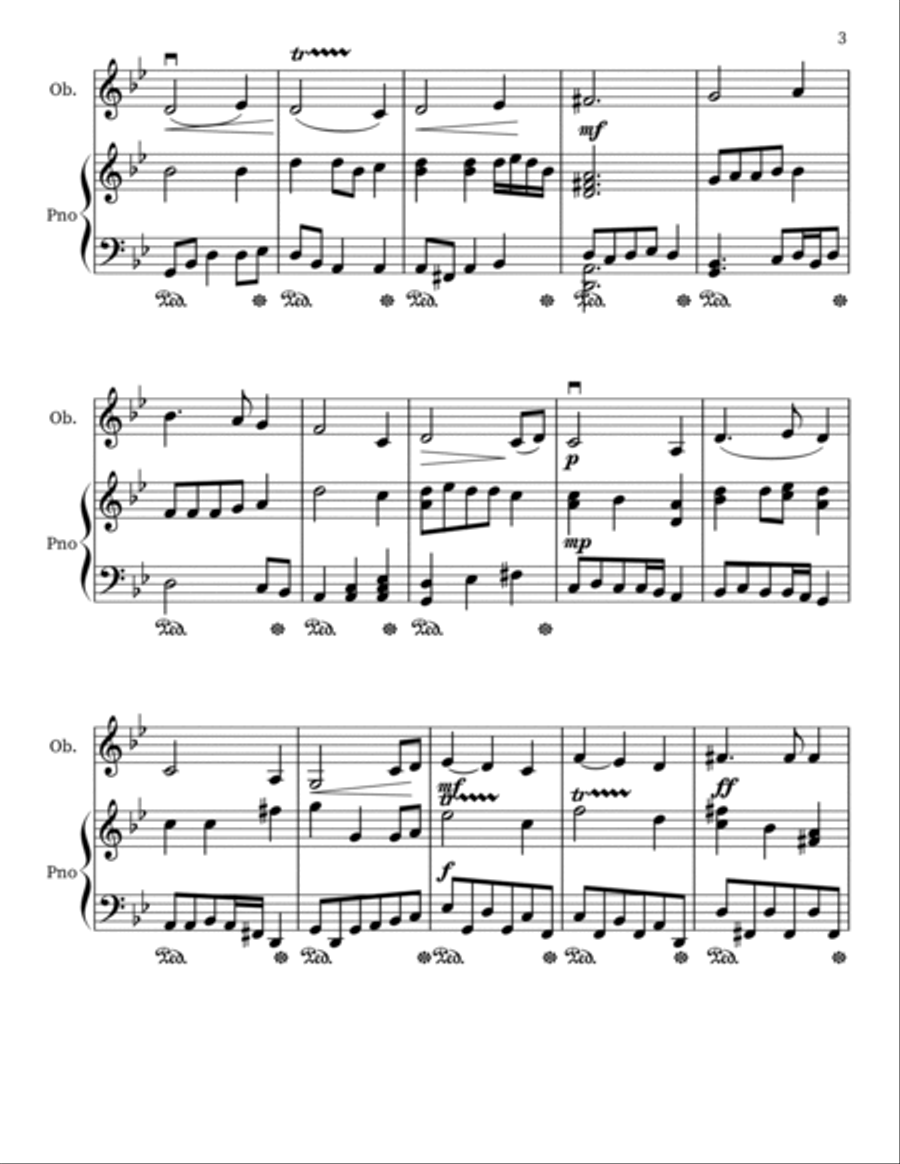 The Serpent Princess (For Oboe) Piano scores gallery preview page 3